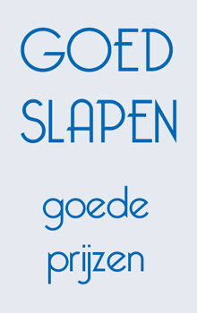 Goed slapen, goede prijzen